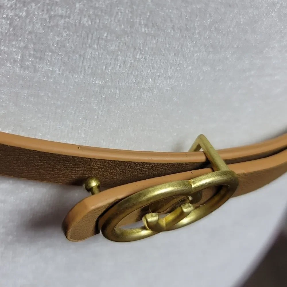 Vegan leather belt